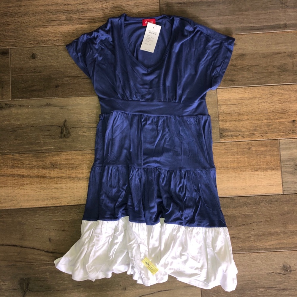 Ella Moss Girls Dress Blue/White New